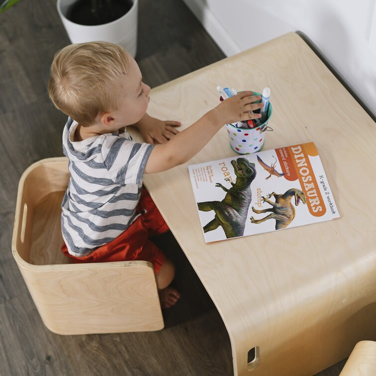 Ecr4kids bentwood multipurpose top table and chair set